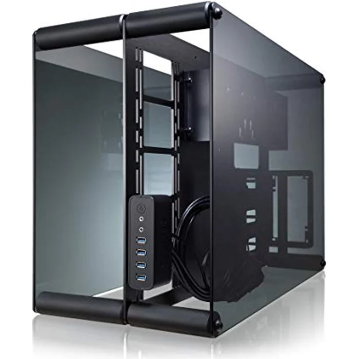 RAIJINTEK Paean Desktop Schwarz, Transparent - Computer-Gehäuse (Desktop, PC, Aluminium, SPCC, Gehärtetes Glas, Schwarz, Transparent, ATX,Micro ATX,Mini-ITX, 14 cm) – Bild 2