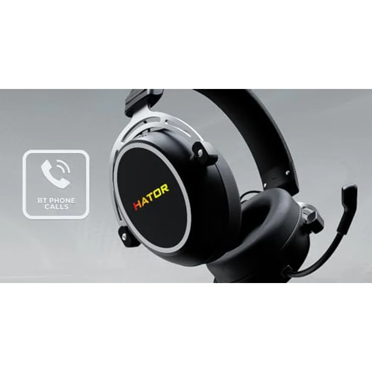 HATOR Hypergang 3 USB, Gaming Kopfhörer mit kabelgebundener und kabelloser Verbindung, 10 - 44000 Hz, integrierte Rauschunterdrückung, ergonomisches Design, Schwarz – Bild 11