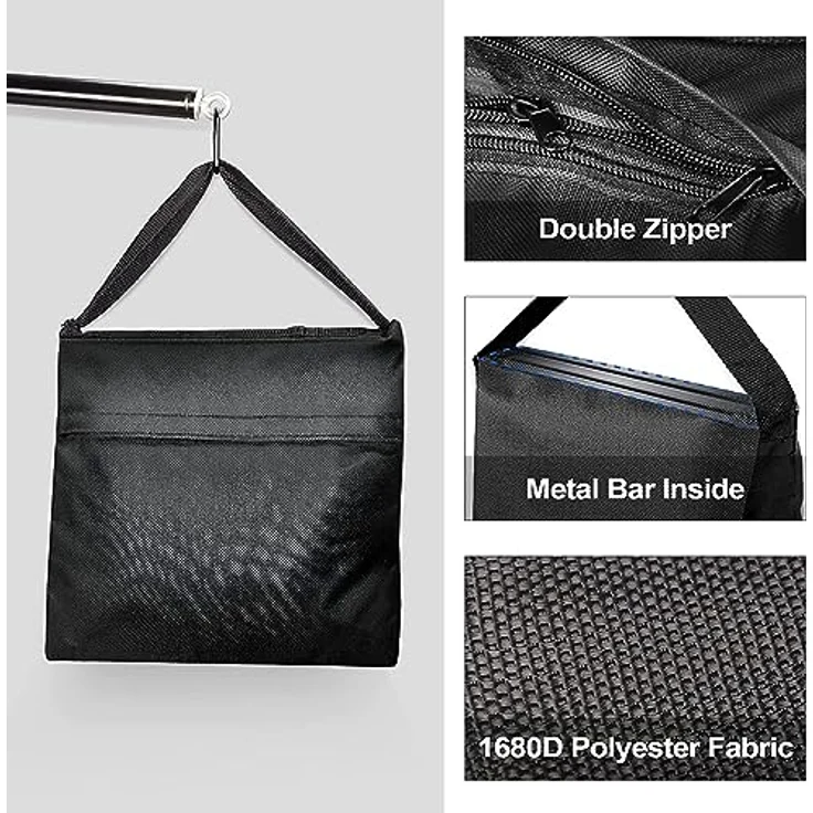 EMART Sandsack Set, 2 Stück strapazierfähige Sandbags für Stativ Fotografie mit 11,7 kg Tragkraft, Nylon-Konstruktion – Bild 4