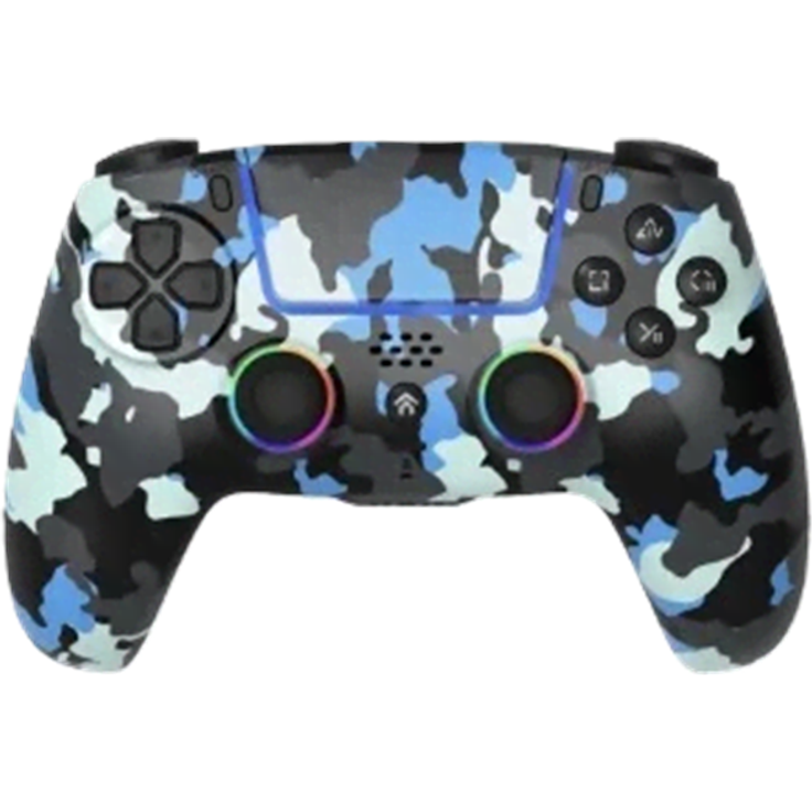 Deep Explorer Camo - Blue - Kabelloser Controller für Sony PlayStation 5 und PC, 1000-mAh-Akku