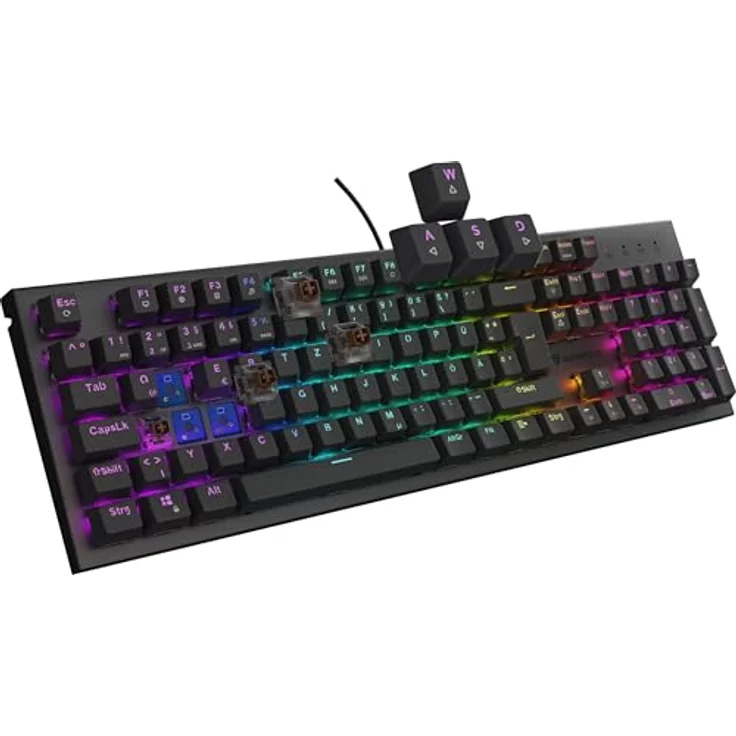 GENESIS Gaming keyboard THOR 303 silent wired, Otemu Brown Switches  – Bild 7