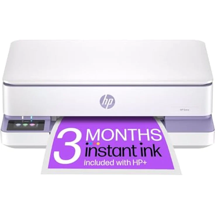 HP Envy 6122e, Farb-Tintenstrahl-All-in-One-Drucker mit Kopier- und Scan-Funktion, 3 Monate HP Instant Ink, kabellos, Touchscreen, beidseitiger Druck – Bild 1