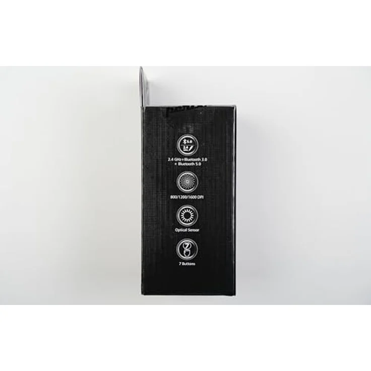 Perixx PERIMICE-813W Vertikale Bluetooth-Maus – Kabellose 3-in-1-Multi-Geräte-Technologie – Weiß – Rechtshänder-Design – Bild 4