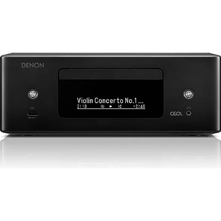 Denon RCD-N12DAB Kompaktanlage, HiFi Verstärker, CD-Player, Internetradio, Musikstreaming, HEOS Multiroom, Bluetooth und WLAN, AirPlay 2, Alexa Kompatibel, 2 Optische TV-Eingänge, DAB+ Radio – Bild 1