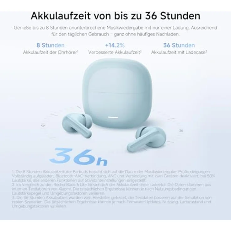 Xiaomi Redmi Buds 8 Lite, True-Wireless-In-Ear-Kopfhörer mit langer Akkulaufzeit, weiß – Bild 10
