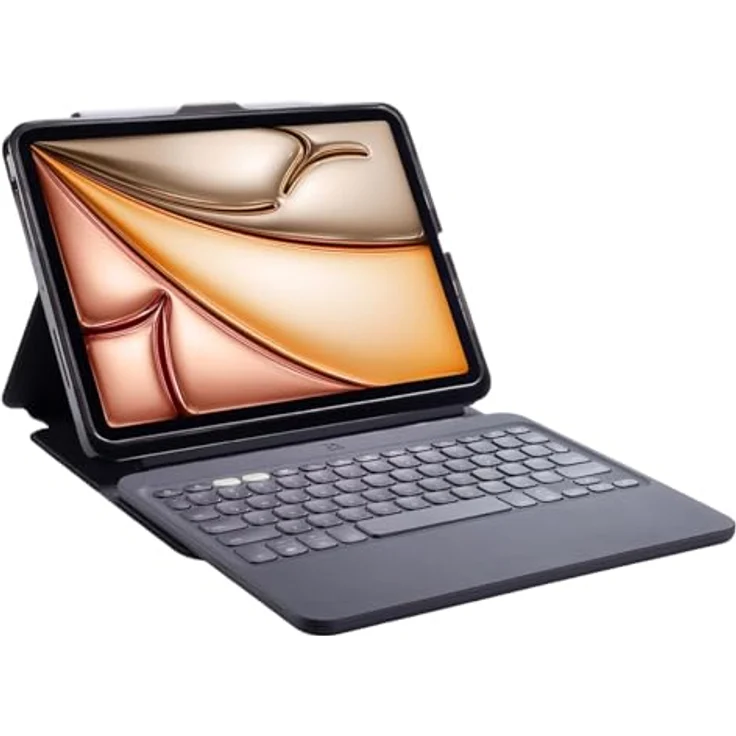 ZAGG Pro Keys 2, QWERTZ Tastatur für Apple iPad Air 13 (M2), mit Hintergrundbeleuchtung, verstellbarem Ständer, schwarz – Bild 1