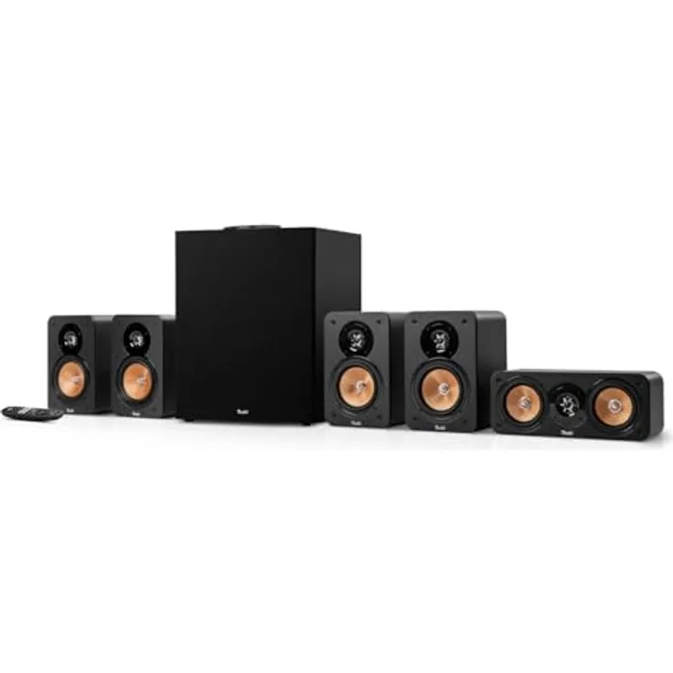 Teufel Ultima 20 Concept Power Edition - 5.1 Surround Soundsystem mit integriertem AV-Receiver, Bluetooth 5.0, Dolby Audio, USB-C-Soundkartenfunktion, HDMI ARC CEC, Schwarz