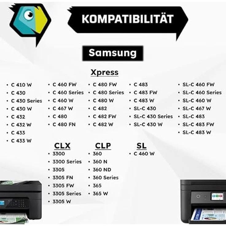 Inkadoo Kompatibel Resttonerbehälter für Samsung CLT-W406/SEE, zuverlässige Toner-Entsorgung für Xpress C 430, C 480 W, SL-C 483 und CLP-365, 3 Jahre Garantie – Bild 2