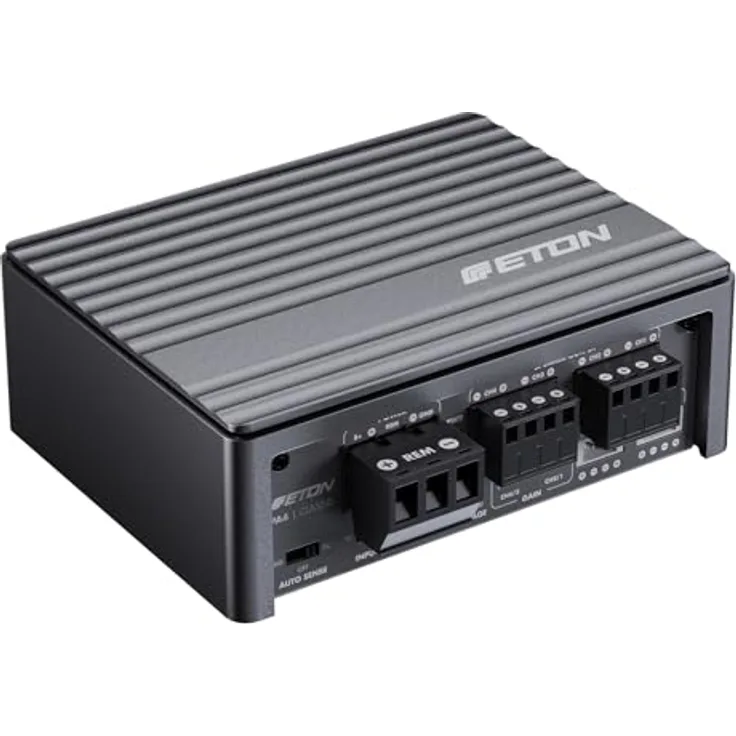 Eton PA4, 4-Kanal Micro-Verstärker, Class D Amp mit 2 x 45 + 2 x 80 Watt, Gunmetal Grey
