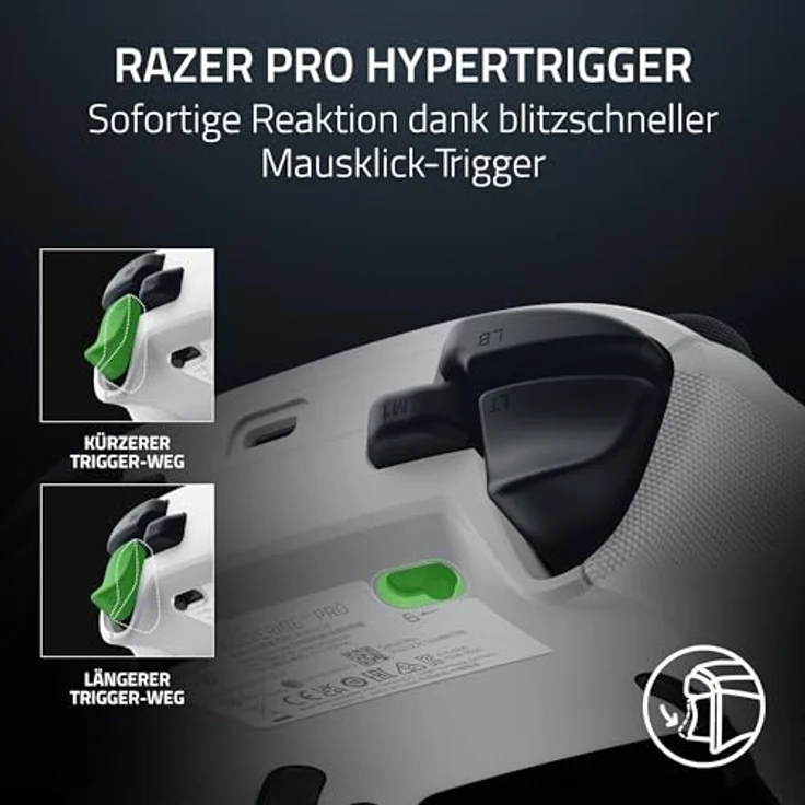 Razer Wolverine V3 Pro Controller, kabelloser E-Sport-Controller mit 4 Back-Paddles, haptischer Vibration und anpassbaren Analogsticks – Bild 7