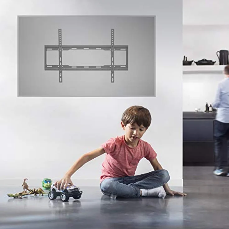 One For All WM2611 Universal TV Wall Mount Smart Flat, VESA 400 x 600, TV-Wandhalterung für Bildschirmgröße von 32 Zoll bis 90 Zoll, max. 100 kg – Bild 2