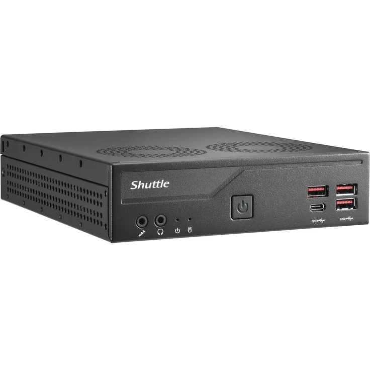 Shuttle Barebone slim DB860, Desktop-PC mit Intel SO-DIMM DDR5, schwarz
