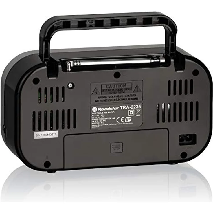 Roadstar TRA-2235 schwarz tragbares Radio mit Kopfhöreranschluss (UKW, Mono-Breitbandlautsprecher) – Bild 5