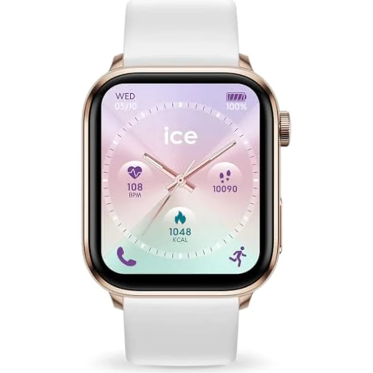 ICE-WATCH Ice Smart 3.0 Rose Gold White 1.78 AMOLED GPS Smartwatch für Damen - wasserdicht, GPS, Silikonarmband – Bild 1