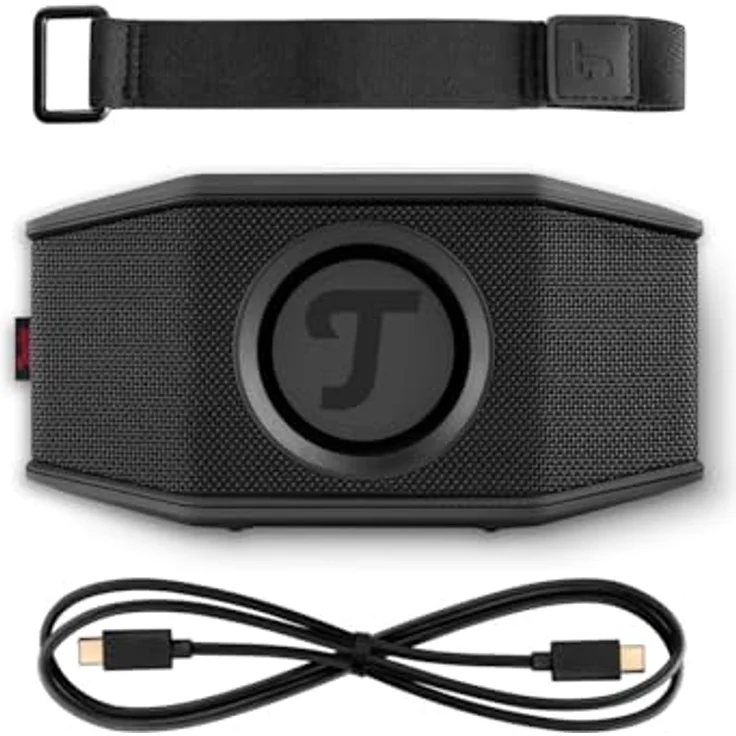 Teufel ROCKSTER GO 2 – Mobiler Bluetooth-Lautsprecher, 15h Akku, IP67 wasserdicht, Dual Pairing, MP3-Player, Mikrofon, Schwarz/Rot – Bild 5