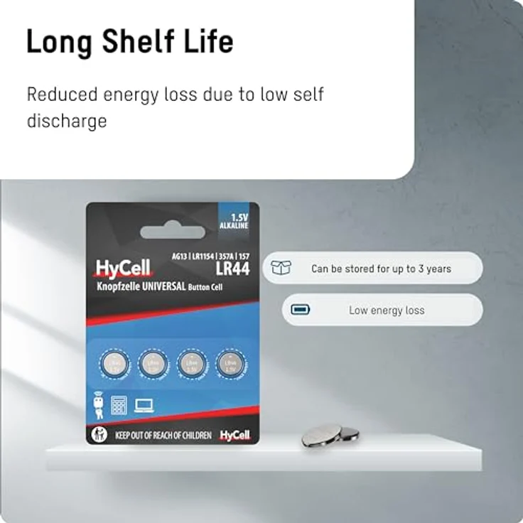 HYLL 1516-0024 Alkaline Knopfzelle, 4x LR44 1,5V – Bild 4