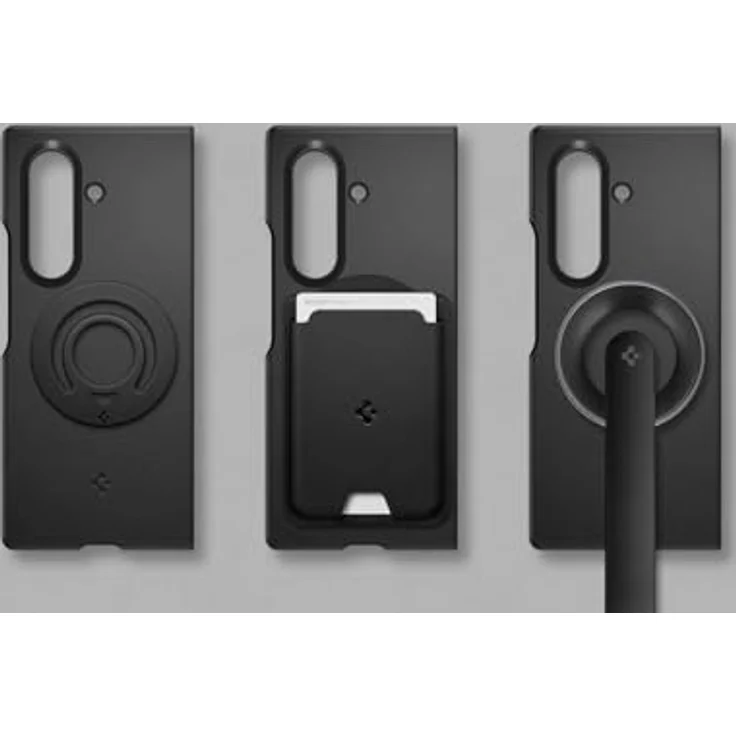 Designed for Samsung Spigen ThinFit Magnet Case für Galaxy Z Fold7, schlanke Handy-Hülle mit Magnet, Air Cushion Technologie, Qi2-Charger kompatibel, Schwarz – Bild 2