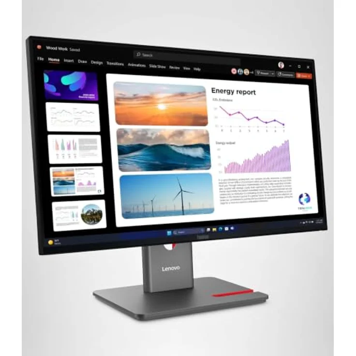 LENOVO B2B ThinkVision P24Q-40 Monitor 23,8 Zoll QHD 2560 x 1440 Pixel, 6 ms Reaktionszeit, 120 Hz, Schwarz – Bild 2