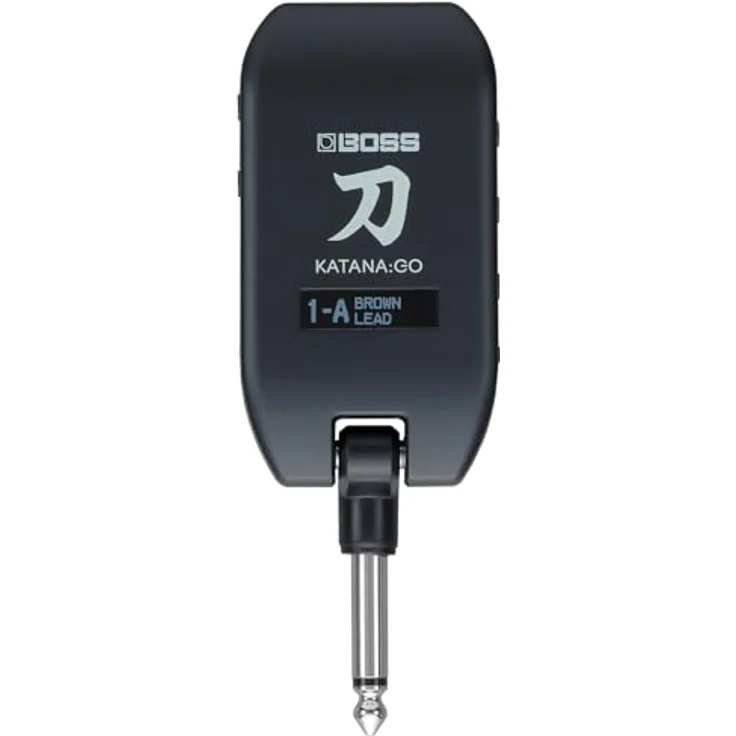 Boss by Roland Katana GO Amp Plug, Kopfhörer-Verstärker für Gitarre/Bass mit USB-C, 10 Verstärkertypen, 60 Effekten, Tasche und Reinigungstuch – Bild 3