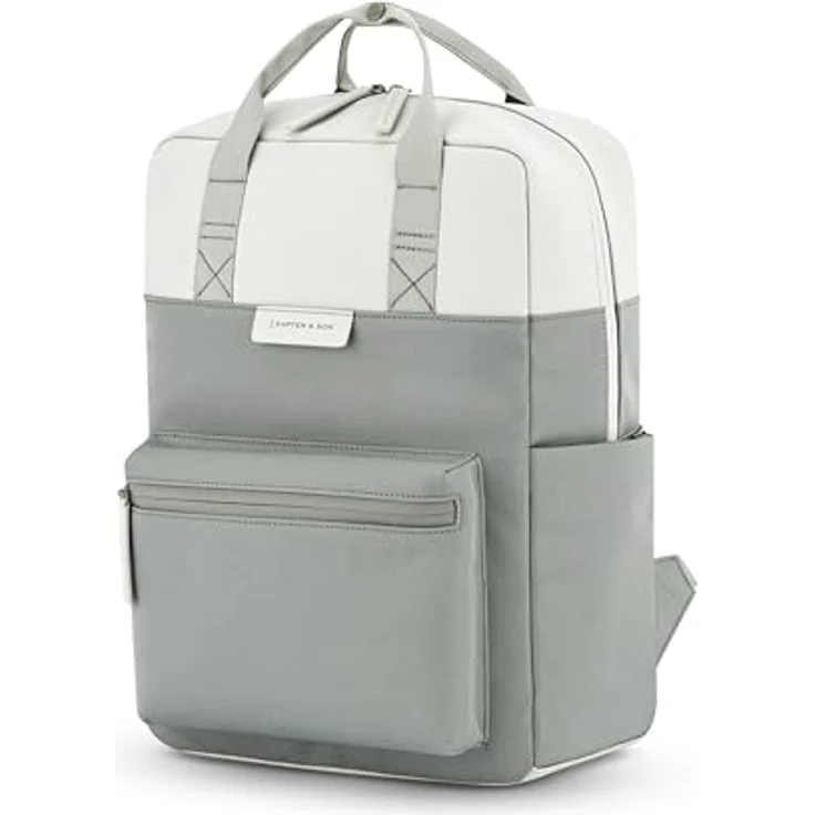 Kapten & Son Bergen Pro Backpack, Freizeitrucksack mit Laptopfach für 15 Zoll Geräte, 15L, wasserabweisend, muted sage grün – Bild 3