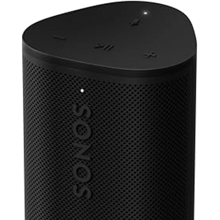 Sonos Roam 2 Extrem kompakter, mobiler WLAN Speaker - Wasserdicht - 10 Stunden Akkulaufzeit - Schwarz – Bild 2
