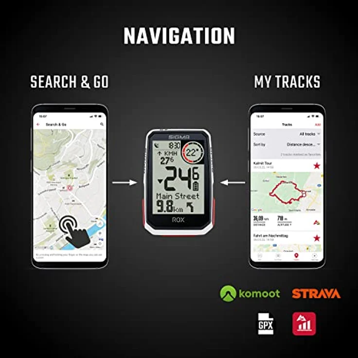Fahrradcomputer Sigma Rox 4.0 HR Set – Bild 6