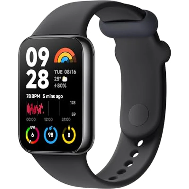 Xiaomi Smart Band 8 Pro Fitness-Tracker, 1,74" AMOLED Display, bis 20 Tage Akku, 5ATM, SpO2 Tracking, Schlaf-und Pulsüberwachung, 150+ Trainings Modi, Schrittzähler, Schwarz – Bild 1
