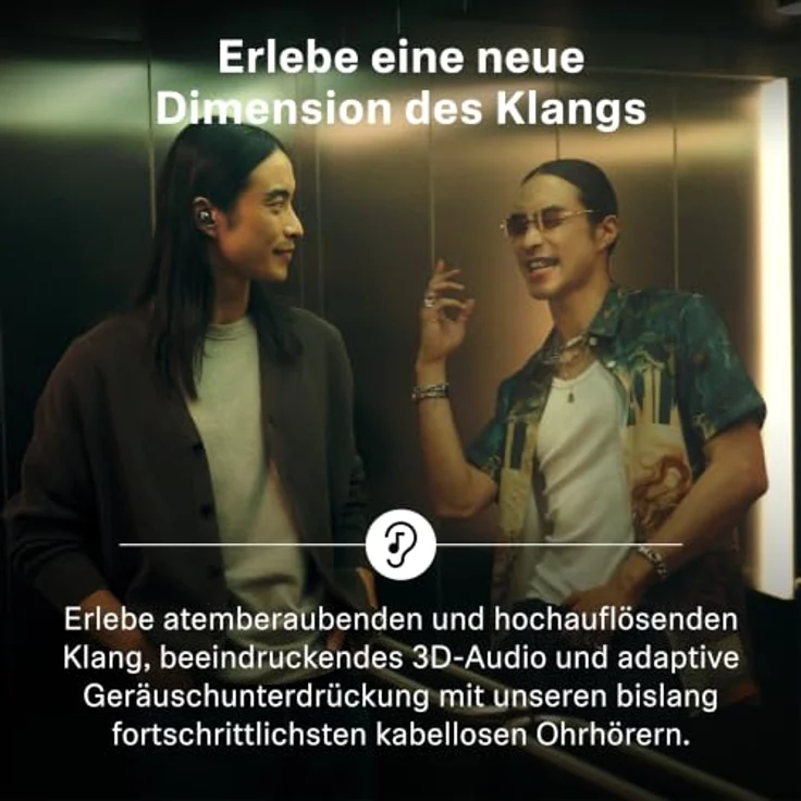 SENNHEISER Momentum True Wireless 5, In-ear Kopfhörer mit Geräuschunterdrückung, 40 Stunden Akkulaufzeit, Bluetooth Denim – Bild 2