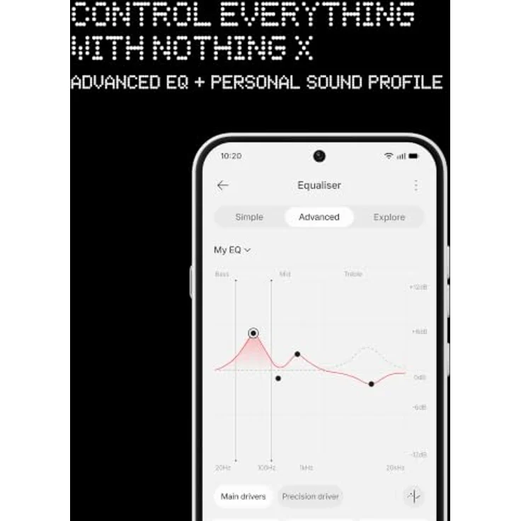 NOTHING Headphone (1) Pro, Over-ear Kopfhörer mit Hi-Res Sound, adaptiver Geräuschunterdrückung und Dynamic Spatial Audio, Bluetooth Weiß – Bild 8