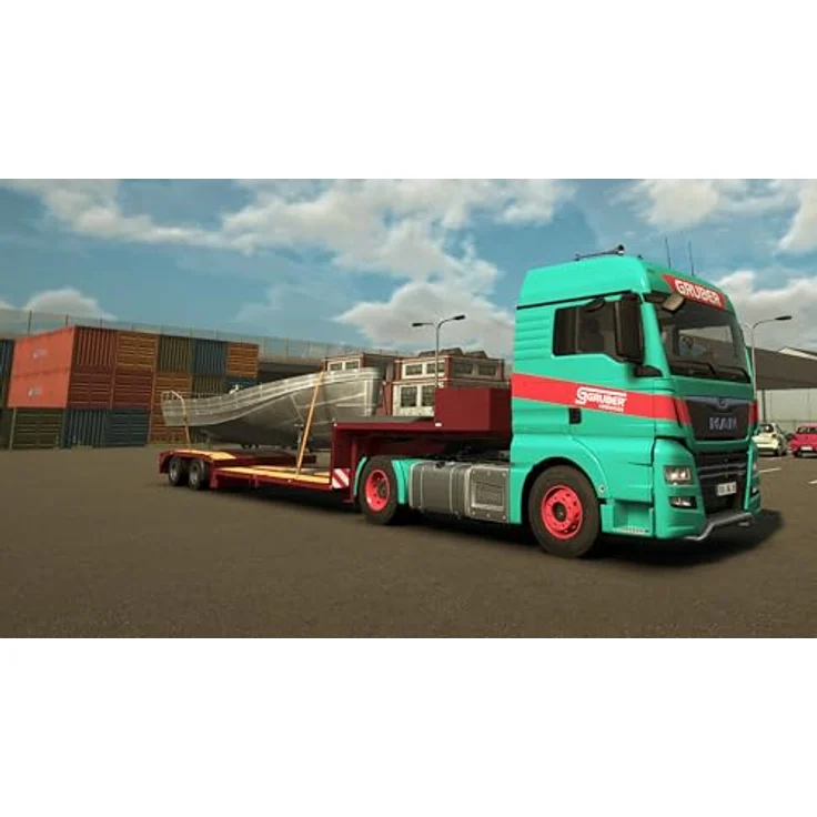 MDM MERIDIEM GAMES Heavy Cargo - The Truck Simulator [PS5], Transportfahrten mit Übermaß und Kranfahrten, MAN und Scania Zugmaschinen, realistische Anhänger/Auflieger – Bild 5
