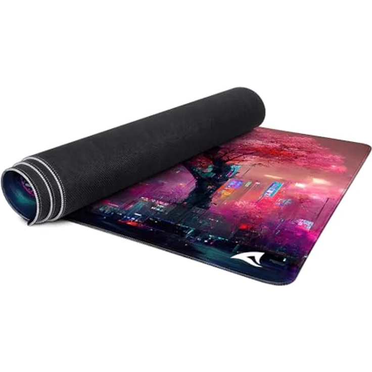 Sharkoon SKILLER SGP40 D4 Gaming Mauspad, 100cm x 50cm, Gleitfähige Textiloberfläche, wasserabweisend, Kautschuk-Unterseite, nahtlos bedruckt – Bild 3