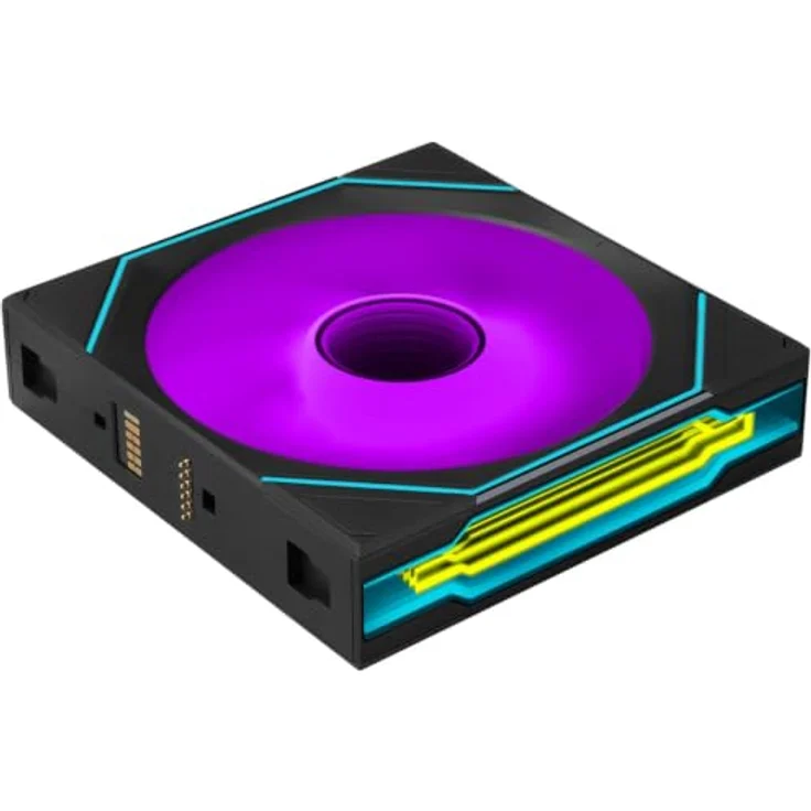 Lian Li UNI FAN SL-INF FLEX Wireless Lüfter, ARGB, 120mm, schwarz, 113,8 m³/h Airflow, Daisy-Chain-System, L-Connect 3 – Bild 2