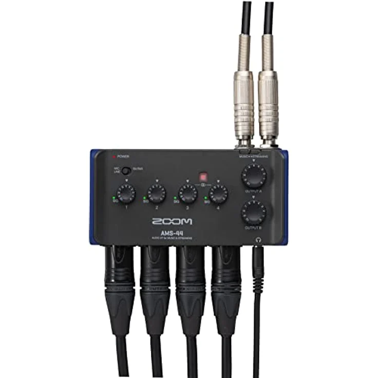 Zoom AMS-44 USB-C Audio Interface, 4-IN/4-OUT mit hochwertigen Vorverstärkern, Loopback-Funktion & Direktmonitoring, ideal für Musikproduktion und Livestreaming – Bild 4