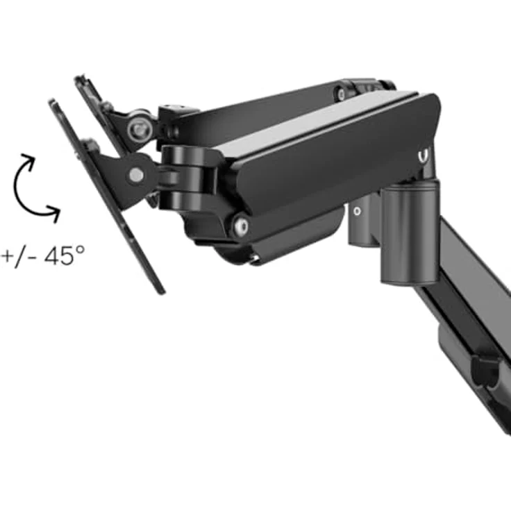 Hama Monitorhalterung für 2 Monitore, vollbeweglich mit Gasdruckfeder, 17" - 35", Schwarz – Bild 5