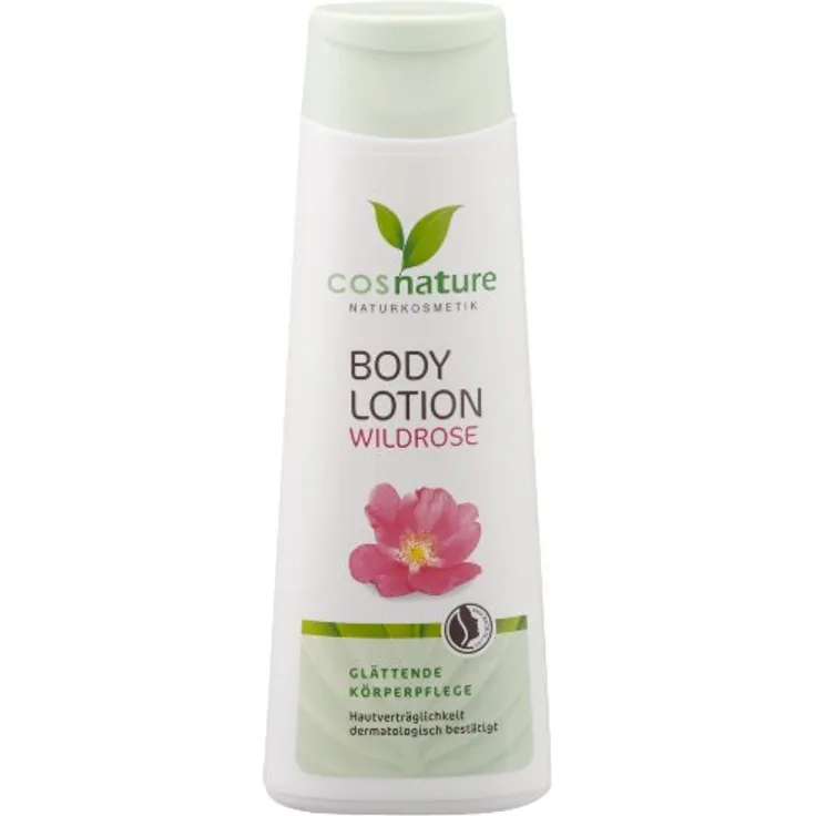 Cosnature Bodylotion Wildrose, 250 ml - Zertifizierte Naturkosmetik, mit Bio-Wildrosenkernöl und Sheabutter