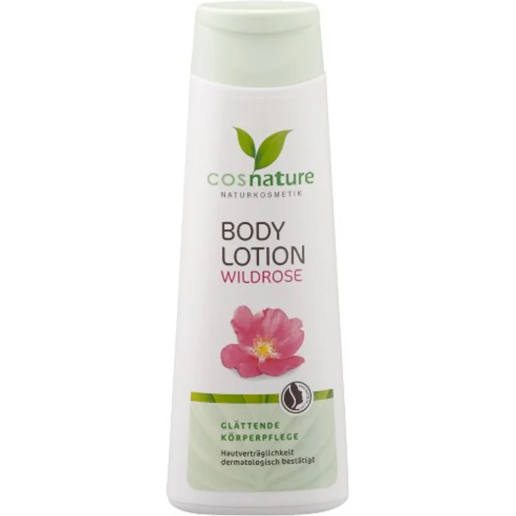 Cosnature Bodylotion Wildrose, 250 ml - Zertifizierte Naturkosmetik, mit Bio-Wildrosenkernöl und Sheabutter – Bild 1
