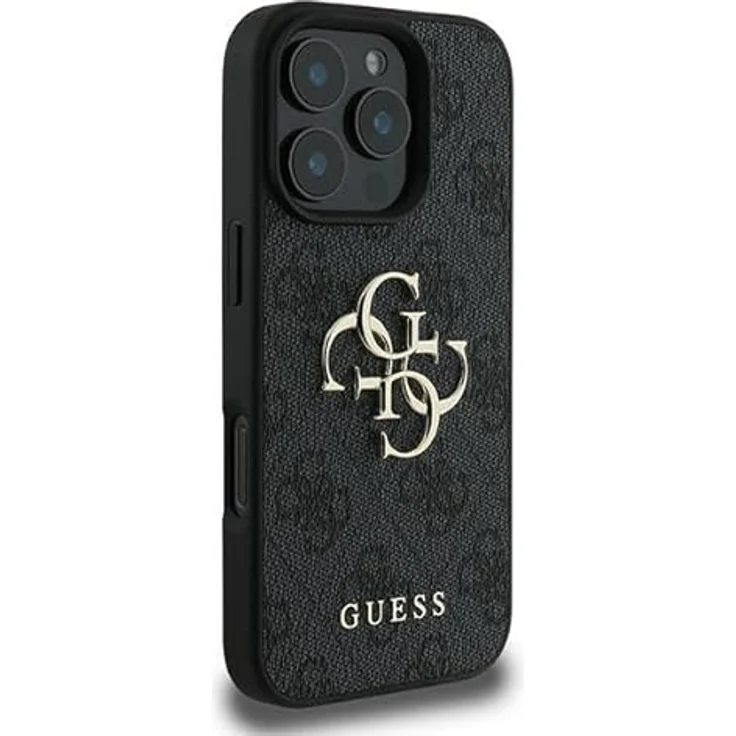 CG MOBILE Guess GUHCP16L4GMGGR hülle für iPhone 16 Pro 6.3" Schwarz hardcase 4G Big Logo - Strass Hartschalenkoffer, TPU/PC/Kunstleder – Bild 4