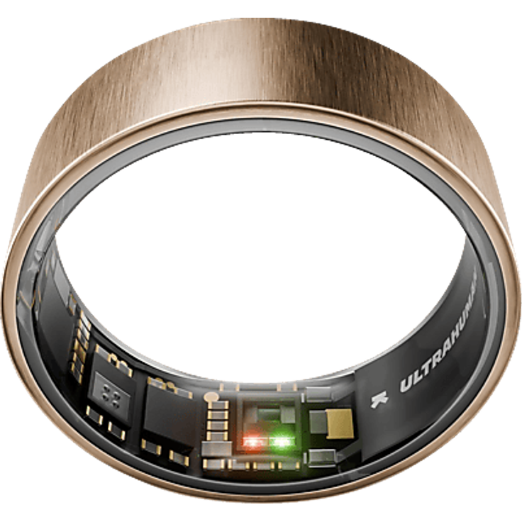 ULTRAHUMAN Ring AIR, Schlaf- und Fitness-Tracker für Frauen und Männer, Rose Gold, Größe 12, wasserdicht, umfassende Gesundheitsüberwachung, keine Abonnementgebühren