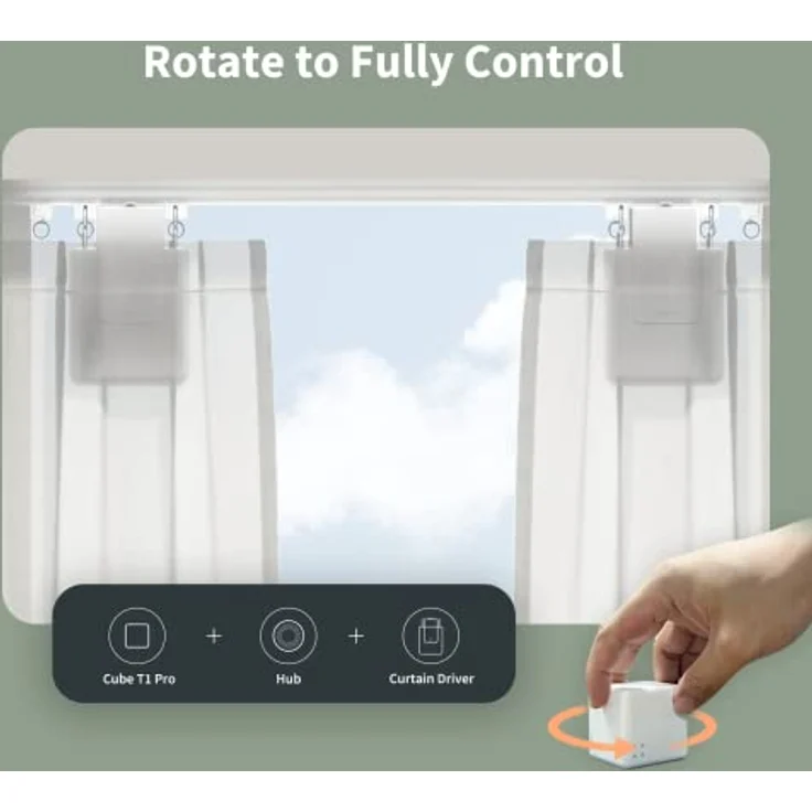 Aqara Cube Controller T1 Pro, ERFORDERT AQARA ZIGBEE 3.0 HUB, 6 Seiten zur Steuerung Verschiedener Szenarien und Diverse Aktionen zur Steuerung von Smart Geräten, unterstützt Homekit, Alexa und IFTTT – Bild 3