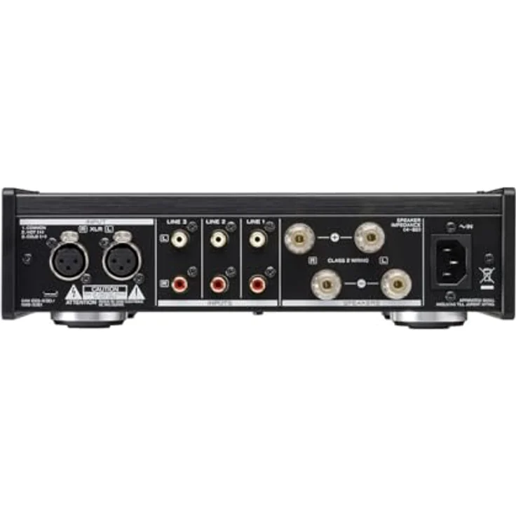 Teac AX-505-S Stereo Vollverstärker (115 Watt je Kanal, Stromsparfunktion, Kopfhörerverstärkerschaltung, Cinch-Eingang) Silber – Bild 3