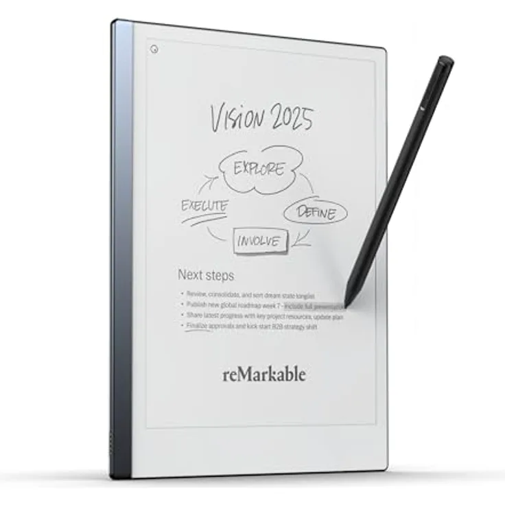 Remarkable 2 - Die Neue Generation der Paper-Tablets (Marker Plus inklusive Radierer) – Schreibe auf das papierähnliche Display und alle Deine Notizen Werden automatisch in digitalen Text umgewandelt