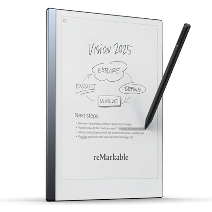 Remarkable 2 - Die Neue Generation der Paper-Tablets (Marker Plus inklusive Radierer) – Schreibe auf das papierähnliche Display und alle Deine Notizen Werden automatisch in digitalen Text umgewandelt – Bild 1