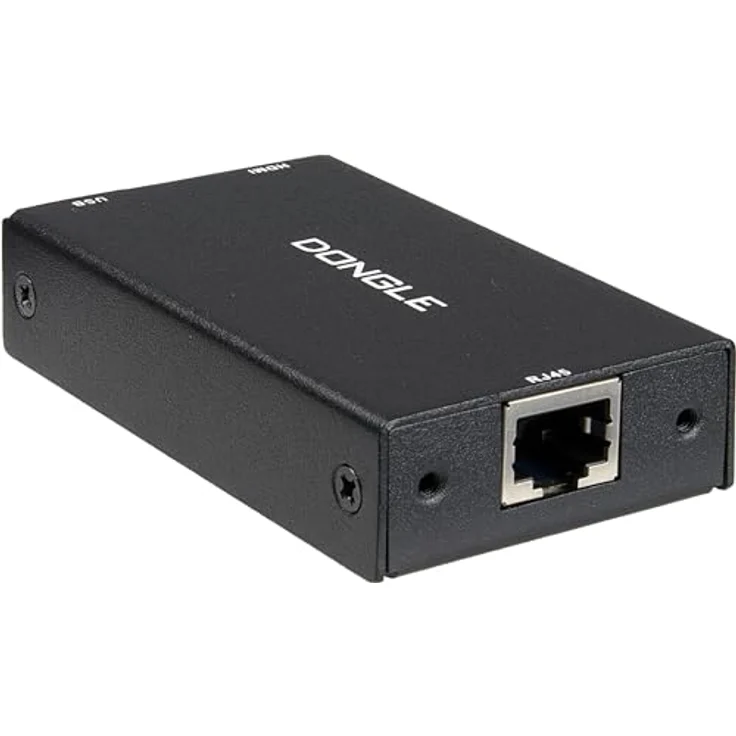Intertec IPC KVM Dongle KT-150H, HDMI RJ45 zu HDMI Dongle für KVMs, maximale Auflösung 1980 x 1080 Pixel, kompakt und leicht, schwarz – Bild 1