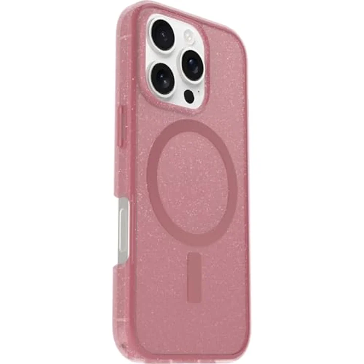 OtterBox Symmetry Series Clear MagSafe transparente Hülle für iPhone 16 Pro, stoßfest, sturzsicher, schützende Hülle, 3X getestet nach Militärstandard, Transparent/Rosa – Bild 4