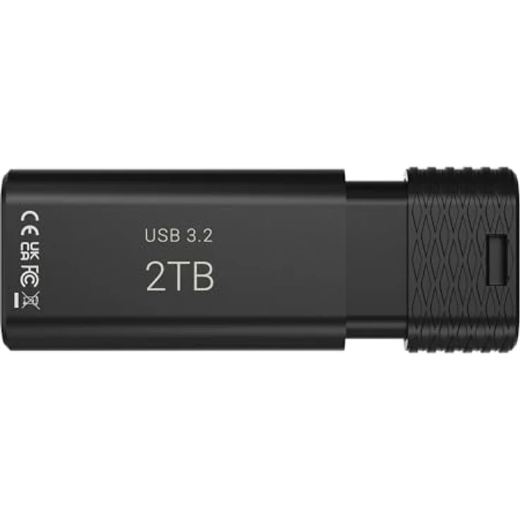 PNY Pro Elite V3 Type-C USB 3.2, 2TB Flash Drive (2000 GB, USB-C), hohe Geschwindigkeiten bis 1000 MB/s, Schwarz – Bild 6