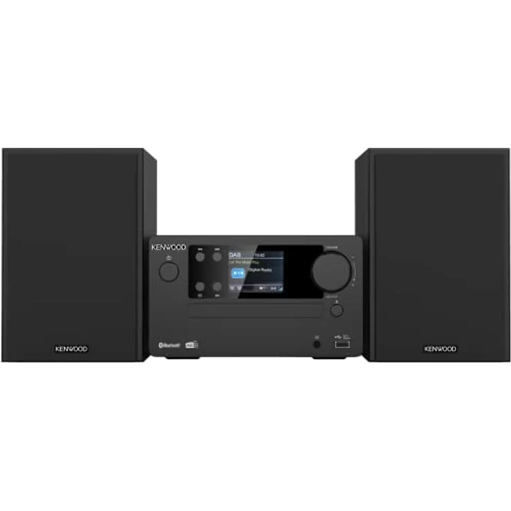 KENWOOD M-725DAB-B - Micro HiFi-System mit DAB+, CD, USB, Bluetooth und TFT-Display, Midnight Black – Bild 1