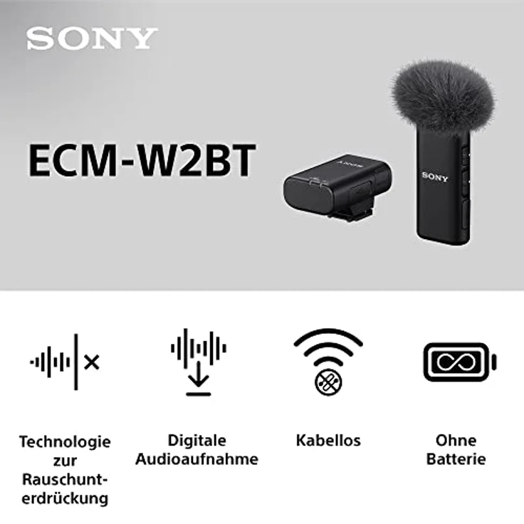 Sony ECM-W2BT Drahtloses Mikrofon – Bild 4