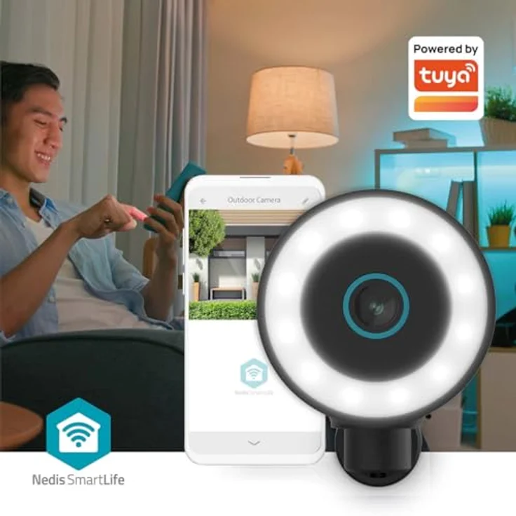 Nedis SmartLife Aussenkamera 4K Wi-Fi Spotlight, 3840x2160 IP65, mit Cloud Storage, Schwarz – Bild 6