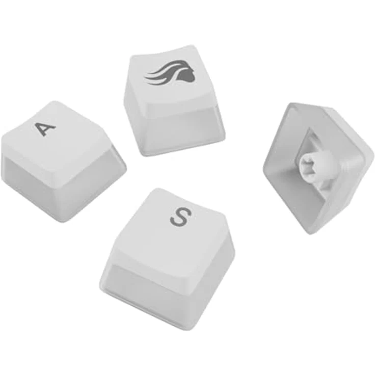 Glorious Aura V3 Keycaps, ISO Layout (DE), PBT, Doubleshot - Weiß – Bild 4