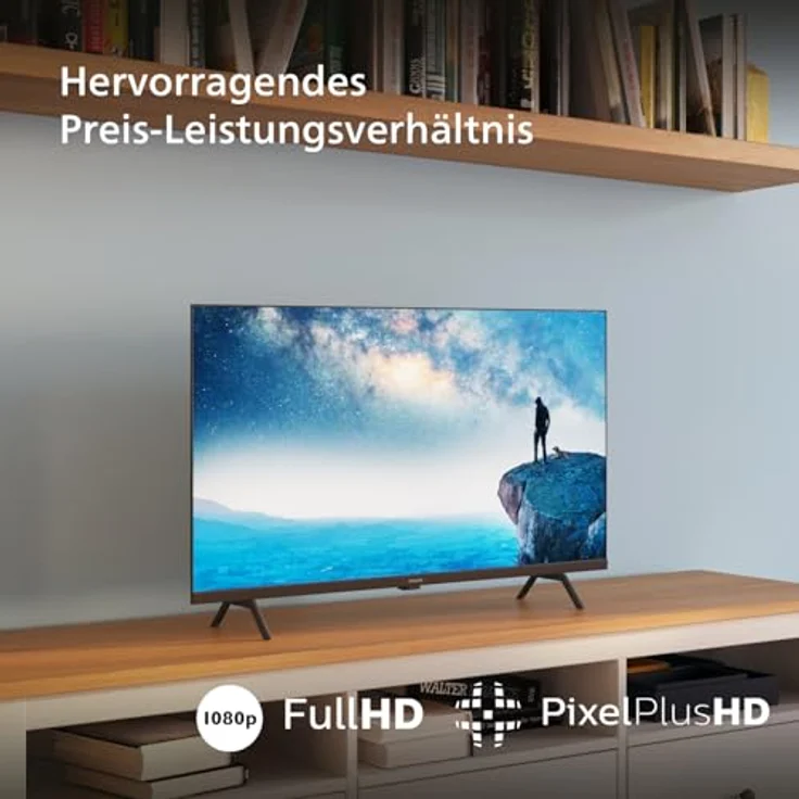 PHILIPS 32PHS6009 HD LED Smart TV - 32-Zoll Display mit Pixel-präziser, HD Titan OS Plattform und Dolby Digital - Matt Schwarzer – Bild 2